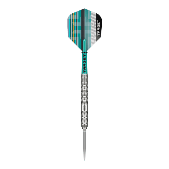 Target Hydro 01 Swiss Point Steeldarts Zu sehen ist das Produkt Target Hydro 01 Swiss Point Steeldarts. Diese Steeldarts sind für Präzisionswürfe bekannt.