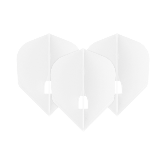 L-Style Champagne L3PRO Shape Flights Das Bild zeigt vermutlich die 'L-Style Champagne L3PRO Shape Flights White 1 Set'. Es handelt sich um weiße Dart-Flights im L3PRO-Shape, die im Set erhältlich sind.