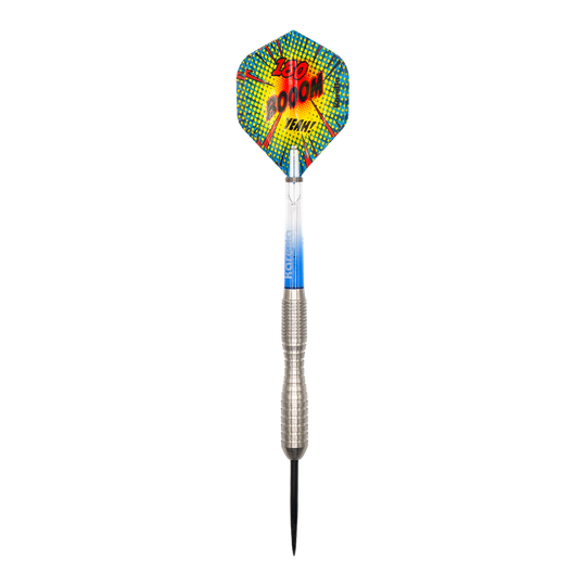 Karella Comic Line CL-3 Steeldarts - 24g Hier ist ein Karella Comic Line CL-3 Steeldarts - 24g abgebildet. Das Design des Dartpfeils ist gut sichtbar.