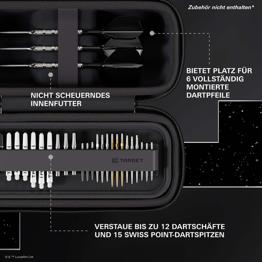 Target Star Wars Boa Dartcase - Stormtrooper Das Target Star Wars Boa Dartcase - Stormtrooper ist hier abgebildet. Das Produkt zeigt ein Star Wars Stormtrooper Motiv.