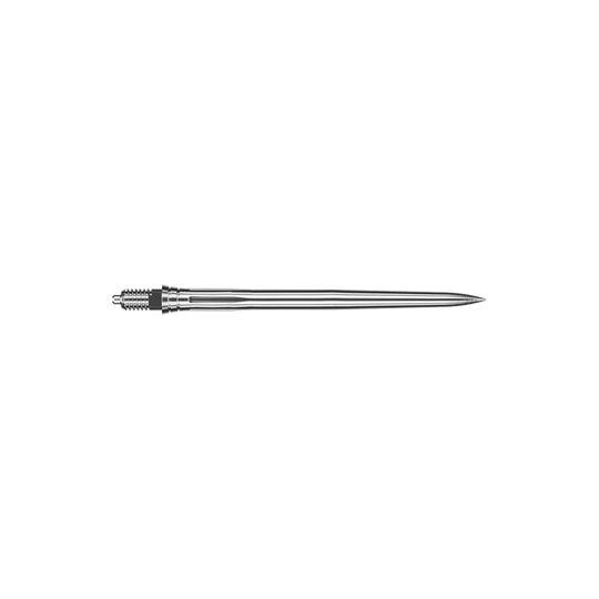 Caliburn EZ-EVO Dartspitzen - Smooth - Silber Das Bild zeigt vermutlich silberne Dartspitzen mit einer Länge von 36 mm. Es handelt sich um glatte EZ-EVO Dartspitzen von Caliburn.