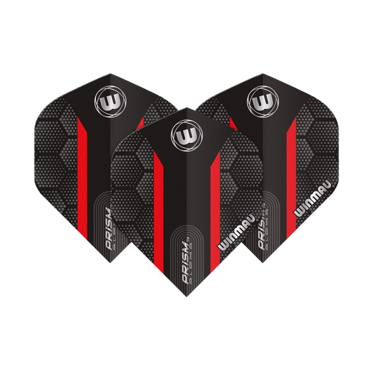 Winmau Prism Alpha Red Standard Flights