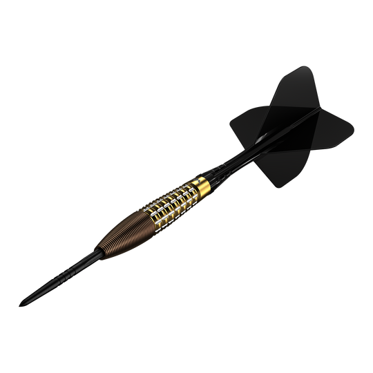 Mission Rhodon Steeldarts - 23g Das Bild zeigt die Mission Rhodon Steeldarts - 23g. Es handelt sich um hochwertige Steeldarts für präzises Dartspiel.