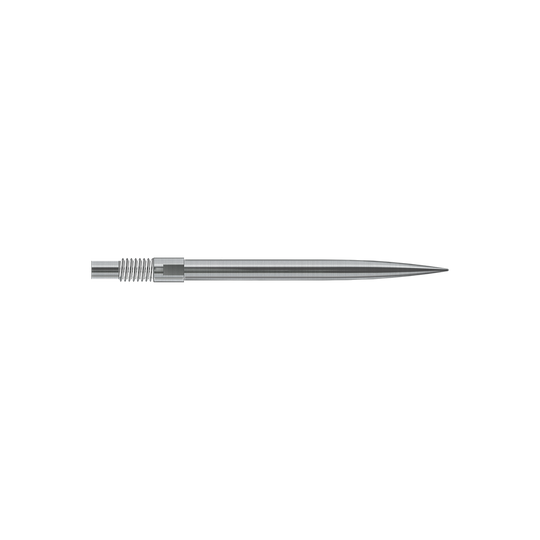 Harrows Quick Point Dartspitzen - Silber Das Bild zeigt Harrows QuickPoint Dartspitzen in Silber mit einer Länge von 30mm. Es handelt sich um eine Produktabbildung der Dartspitzen.