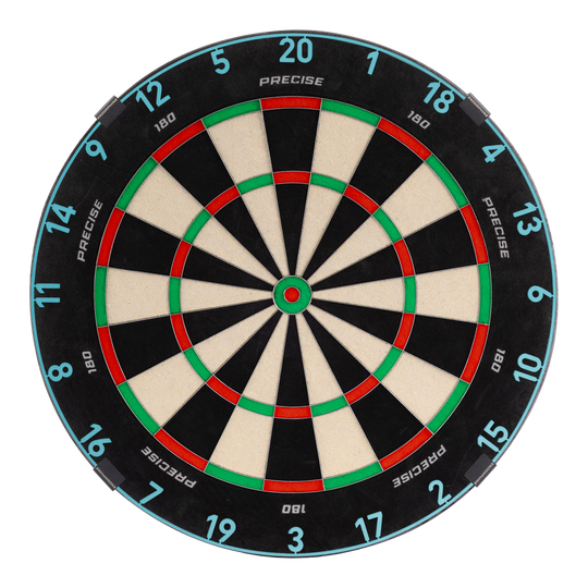 Precise 180 Endorphine Steeldartboard mit Nummernring - Infinity Blue Das Precise 180 Endorphine Steeldartboard mit Nummernring in Infinity Blue ist abgebildet. Es bietet optimale Bedingungen für ein präzises Dartspiel.