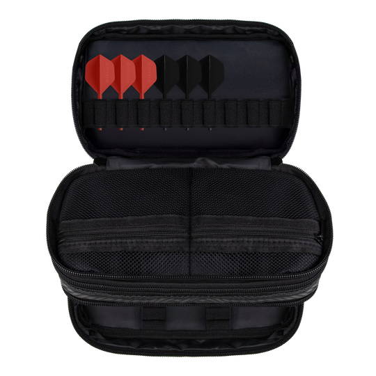 Bulls NL Carbon Wallet Das Bild zeigt das Bulls NL Carbon Wallet. Dieses Produkt ist eine praktische Aufbewahrung für Darts und Zubehör.