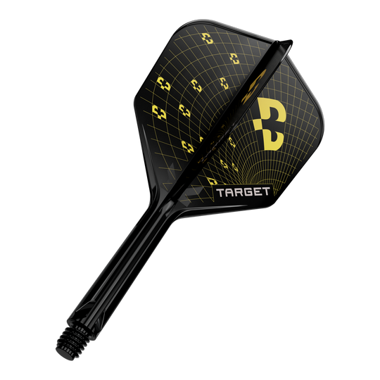 Bild eines Dart-Flights, vermutlich Target K-Flex Bolide No6 in 26mm. Das Produkt ist einzeln dargestellt.