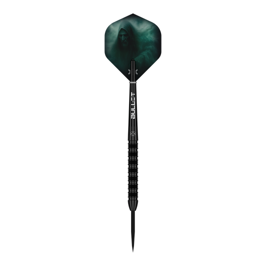 Bullet Shadow Steeldarts Das Produkt Bullet Shadow Steeldarts ist auf diesem Bild zu sehen. Es handelt sich um stabile und präzise Steeldarts für das Dartspiel.