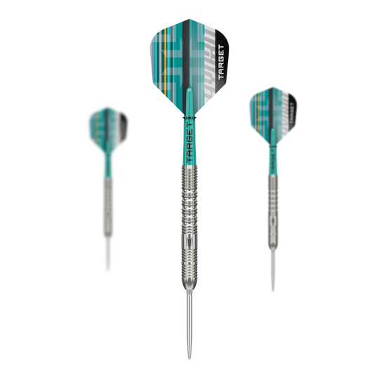 Target Hydro 01 Swiss Point Steeldarts Abgebildet ist das Set der Target Hydro 01 Swiss Point Steeldarts. Das Set enthält mehrere hochwertige Darts für anspruchsvolle Spieler.