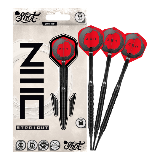 Shot ZEN Straight Softdarts - 20g Shot ZEN Straight Softdarts - 20g