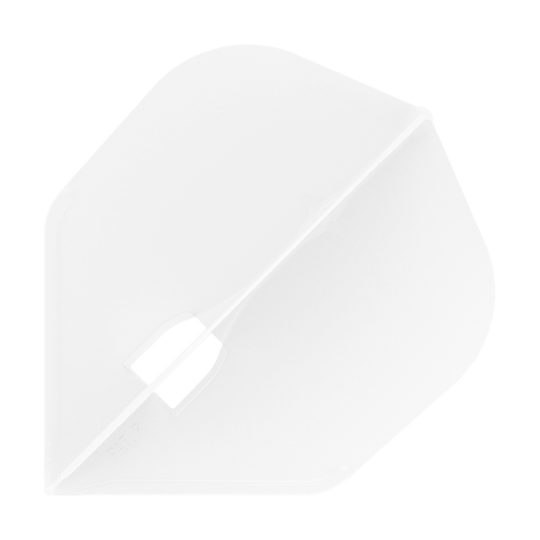 L-Style Champagne L3PRO Shape Flights Das Bild zeigt ein Produkt mit dem Namen 'L-Style Champagne L3PRO Shape Flights White 1'. Es handelt sich vermutlich um einen weißen Dart-Flug in spezieller Form.