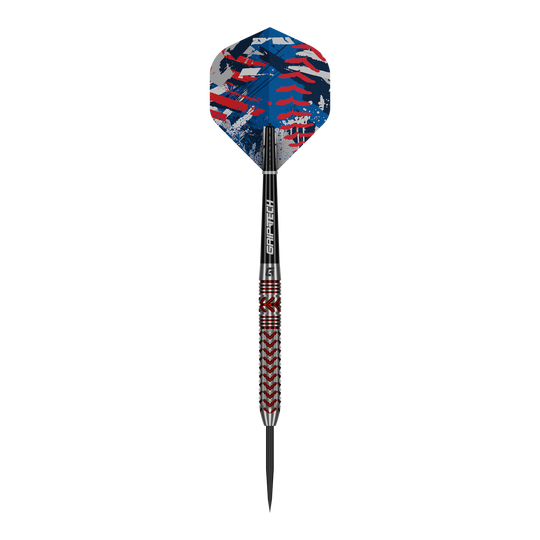 GOAT Curveball Steeldarts Auf dem Bild sind GOAT Curveball Steeldarts zu sehen. Die Darts sind detailliert abgebildet.