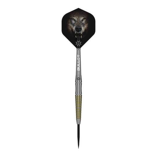 Bullet Fang Steeldarts Hier sieht man die Bullet Fang Steeldarts aus einer anderen Perspektive. Die Details der Darts sind gut erkennbar.