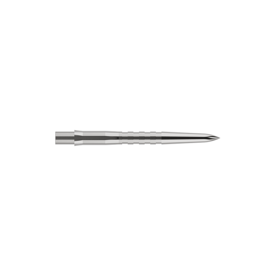 Mission Caliburn System Steeldartspitzen - Grooved - Silber