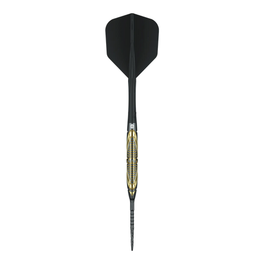 Caliburn Halo H2 Steeldarts - 22,5g Abgebildet sind die Caliburn Halo H2 Steeldarts mit einem Gewicht von 22,5g. Die Darts bieten ein modernes Design und eine hervorragende Griffigkeit.