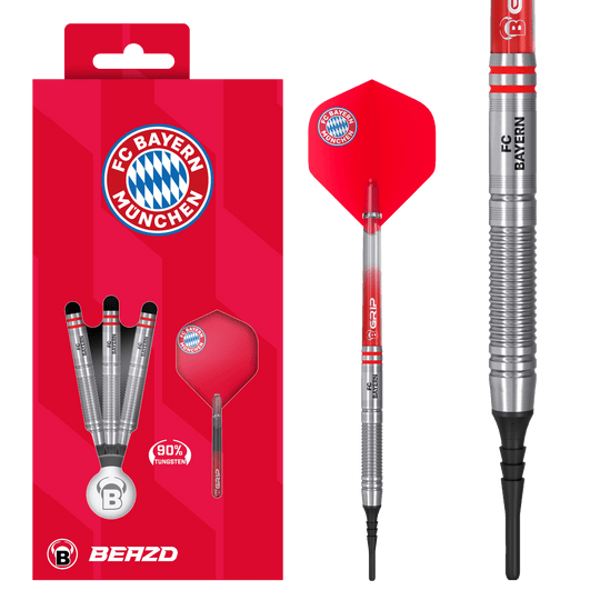 Beazd FC Bayern München Tungsten Softdarts - 18g Beazd FC Bayern München Tungsten Softdarts - 18g
