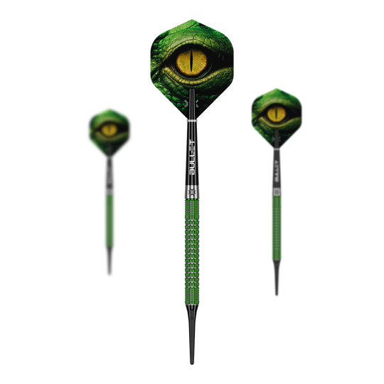 Bullet Gator Softdarts - 20g Abgebildet ist das Set Bullet Gator Softdarts - 20g. Diese Darts sind leicht und ideal für Softdart-Spieler.