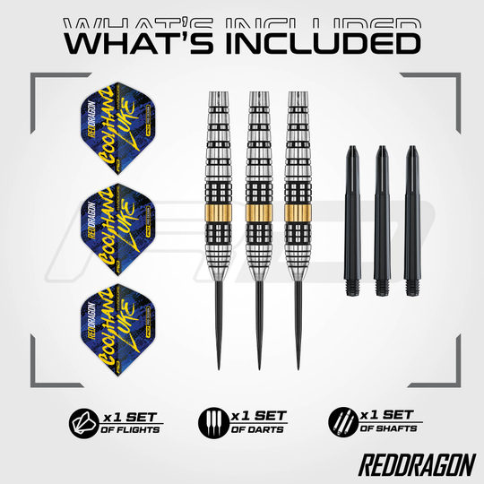 Red Dragon Luke Humphries Brass Steeldarts - 21 g Red Dragon Luke Humphries Brass Steeldarts - 21 g