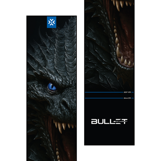 Bullet Hydra Dartmatte Bullet Hydra Dartmatte ist klar abgebildet. Sie schützt den Boden beim Dartspiel.