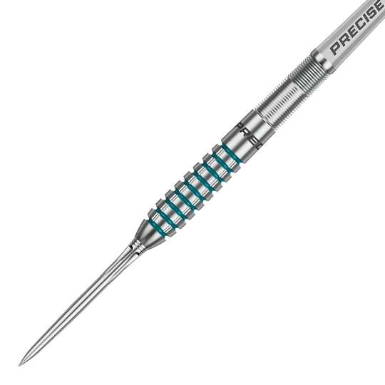 Precise 180 MRV1 Steeldarts Das Bild zeigt die Precise 180 MRV1 Steeldarts - 23g. Die Steeldarts sind deutlich zu erkennen und eignen sich ideal für Dartspieler.