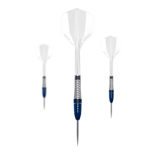 Harrows GEO Bomb Quick Point Steeldarts Auf dem Bild sind Harrows GEO Bomb Quick Point Steeldarts zu sehen. Sie stehen für Präzision und Qualität im Dartsport.