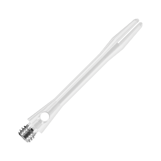 HR373_Harrows_Keramic_Shafts_Weiss_41mm_2 Das Bild zeigt einen weißen Keramic Shaft von Harrows. Es handelt sich um einen Schaft für Dartpfeile mit einem glänzenden, glatten Design.
