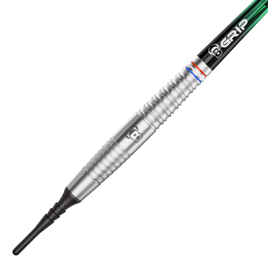 Bulls Danny Jansen Softdarts - 20g Die Abbildung zeigt die Bulls Danny Jansen Softdarts mit einem Gewicht von 20g. Diese Dartpfeile sind für das Softdartspiel konzipiert.