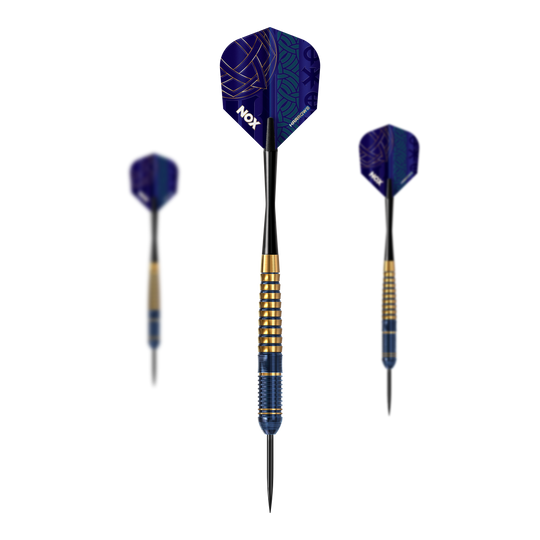 Harrows Nox Premium Brass Steeldarts Abgebildet sind die Harrows Nox Premium Brass Steeldarts. Diese hochwertigen Dartpfeile sind speziell für Steeldart entwickelt.
