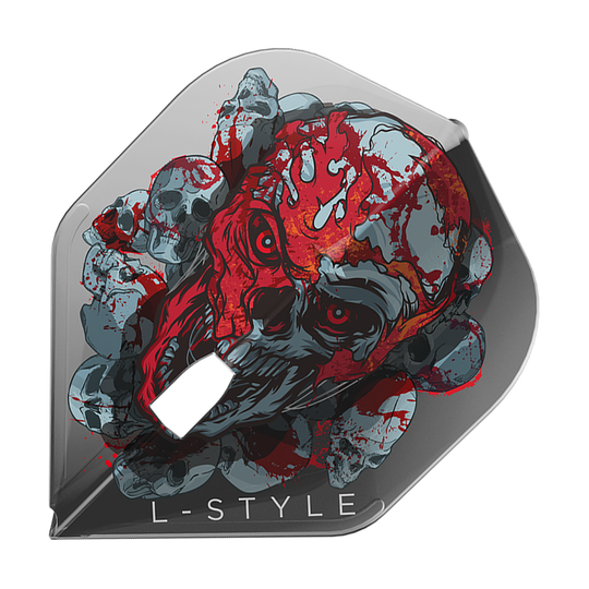 L-Style Ryan Searle Signature V4 Clear Black L1PRO Flights aus einer anderen Perspektive. Das Set ist besonders stabil und hochwertig.