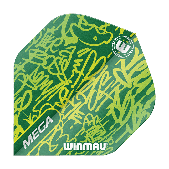 Winmau Mega Green Standard Flights