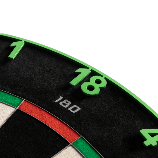 Precise 180 Endorphine Steeldartboard mit Nummernring - Emerald Green Das Precise 180 Endorphine Steeldartboard mit Nummernring wird hier präsentiert. Die Scheibe besitzt eine markante Optik.
