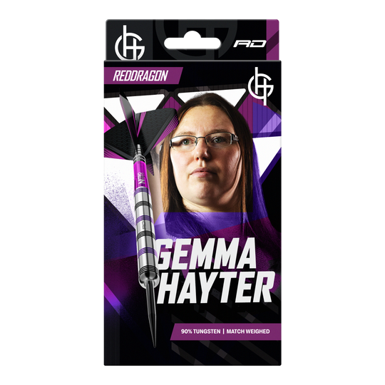 Red Dragon Gemma Hayter Steeldarts - 22g Abgebildet sind die Red Dragon Gemma Hayter Steeldarts - 22g. Die Darts sind für das Steeldartspiel konzipiert.