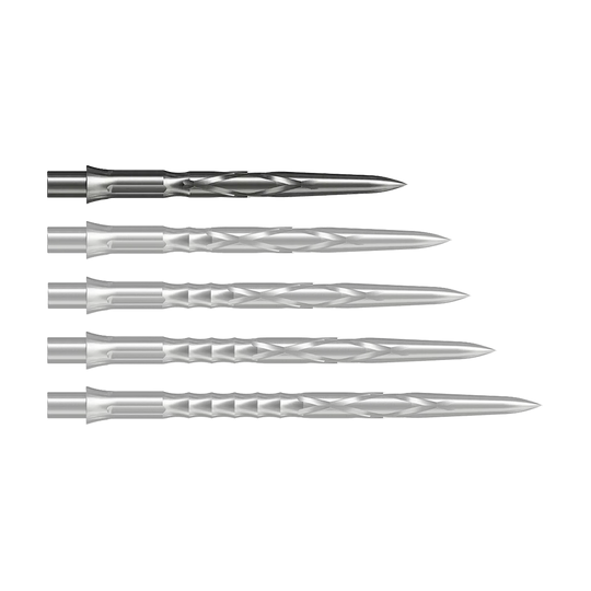 Caliburn System Steeldartspitzen - HAN G2 - Silber Abgebildet ist eine silberne Steeldartspitze vom Typ Caliburn Evo System HAN G2 in 28 mm Länge. Sie eignet sich für den Einsatz bei Steeldarts.