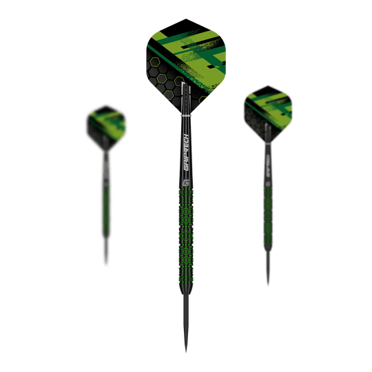 GOAT Kick-Off Steeldarts Zu sehen ist ein Set der GOAT Kick-Off Steeldarts. Es besteht aus mehreren Darts und bietet optimale Spielergebnisse.