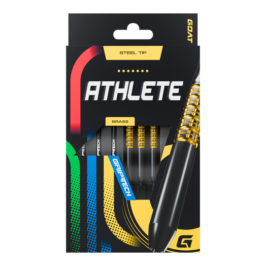 GOAT Athlete Yellow Brass Steeldarts - 12g