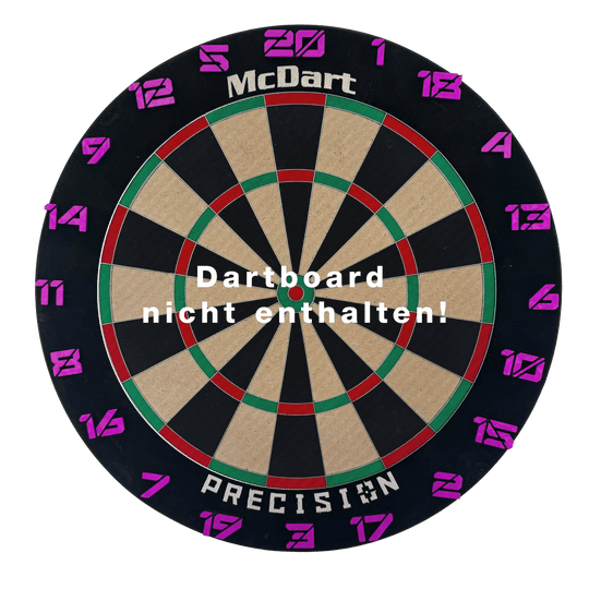 McDart Dartboard Steckzahlen / Zahlenring Cyber Das Bild zeigt das Cyber Lila Board. Es handelt sich um ein Produkt mit lilafarbenem Design.