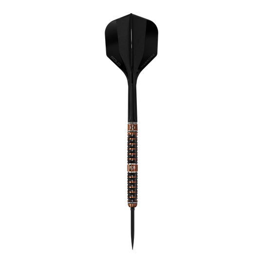 Harrows Wolfram Trinity Quick Point Steeldarts Das Bild zeigt die Harrows Wolfram Trinity Quick Point Steeldarts aus einer anderen Perspektive. Diese Darts sind bekannt für ihre hohe Qualität.