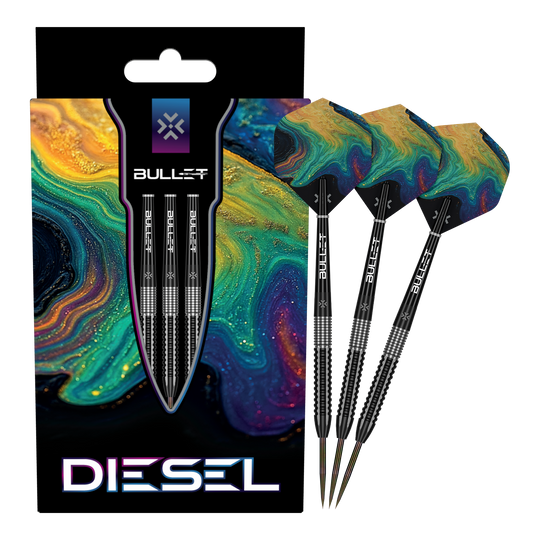 Bullet Diesel Steeldarts Hier wird das Produkt Bullet Diesel Steeldarts präsentiert. Die Steeldarts sind für den professionellen Dartsport geeignet.