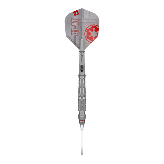 Target Star Wars AT-AT Swiss Point Steeldarts Hier sehen Sie die Target Star Wars AT-AT Swiss Point Steeldarts. Die Abbildung stellt das Design und die Form der Dartpfeile dar.