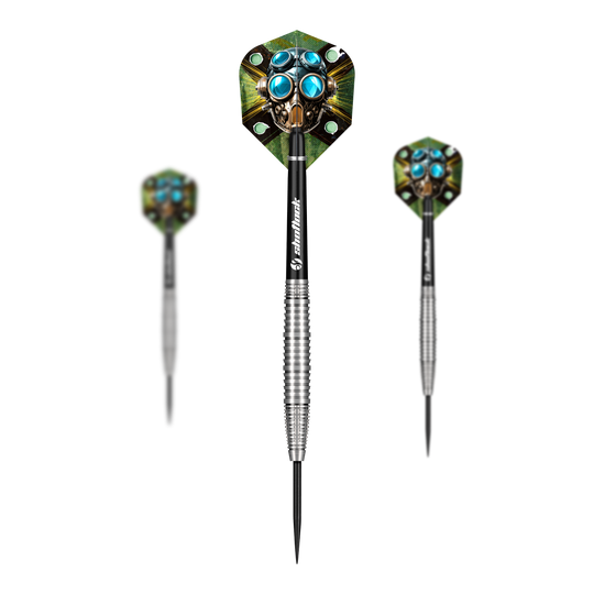 Shot Badlands Krush Steeldarts Hier sieht man die Shot Badlands Krush Steeldarts als Set. Das Produkt eignet sich für professionelle Dartspieler.
