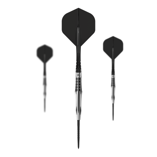 Mission Katana Steeldarts Auf dem Bild ist ein Set der Mission Katana Steeldarts abgebildet. Das Produkt besteht aus mehreren Steeldarts im Set.