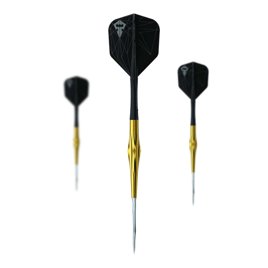 Caliburn Starships Series Sunspear Steeldarts - 19g Das Bild zeigt ein Set der Caliburn Starships Series Sunspear Steeldarts mit 19 Gramm. Das Set richtet sich an Dartspieler aller Erfahrungsstufen.