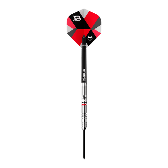 Das Bild zeigt die Bulls Xanti Van Den Bergh Steeldarts - 22g. Hochwertige Steeldarts für präzises Dartspiel.