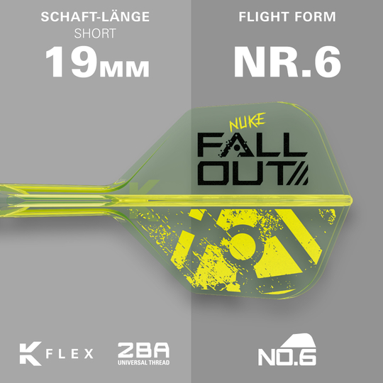 Target Luke Littler Nuke Fallout Softdarts - 19g Abgebildet ist das Target Luke Littler Nuke Fallout Softdarts - 19g. Dies sind spezielle Softdarts für den Dartsport.