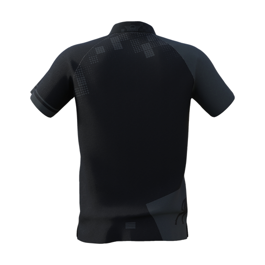 Bulls NL Plain Black Dart Poloshirt