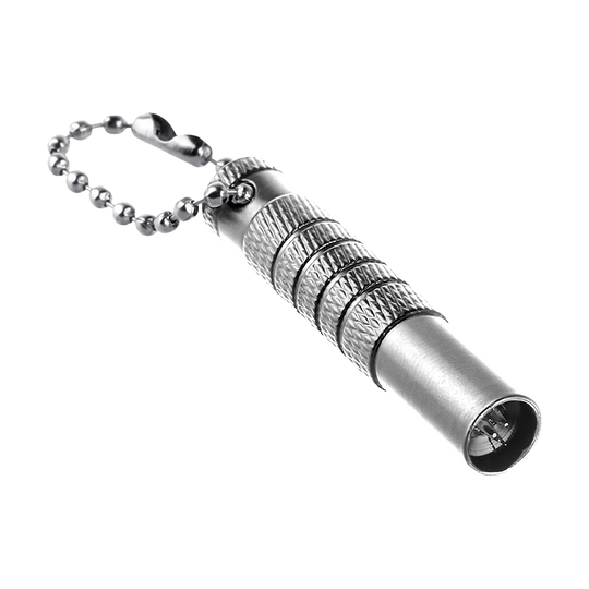 Bullet Shaftrestentferner Das Bild zeigt einen Bullet Shaftrest Entferner in Silber. Das Produkt wird zur Entfernung von Shaftrests an Dartpfeilen verwendet.