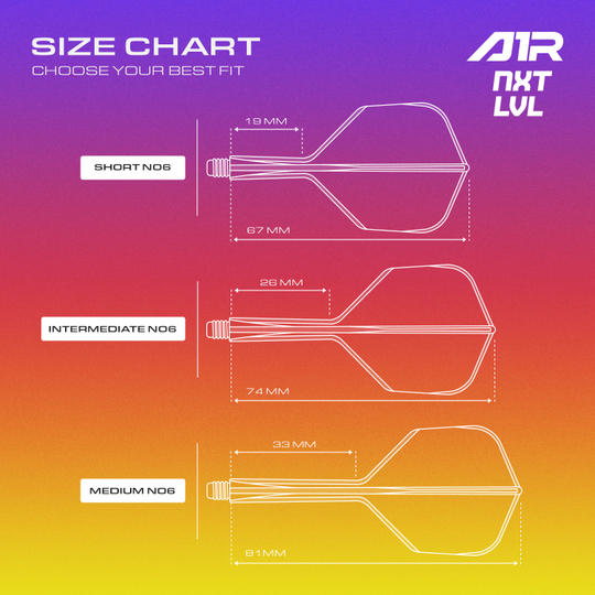 GOAT A1R No6 Flight-Shaft-System - Neon Gelb Auf dem Bild befindet sich das GOAT A1R No6 Flight-Shaft-System in Neon Gelb. Es ist ein Bestandteil für Dartpfeile.