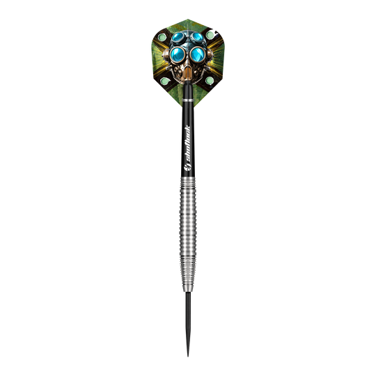 Shot Badlands Krush Steeldarts Das Bild zeigt die Shot Badlands Krush Steeldarts. Es handelt sich um spezielle Steeldarts für Präzisionsspiel.