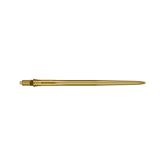 Caliburn EZ-EVO Dartspitzen - Smooth - Gold Eine goldene Dartspitze ist abgebildet. Sie ist glatt und etwa 45 mm lang.
